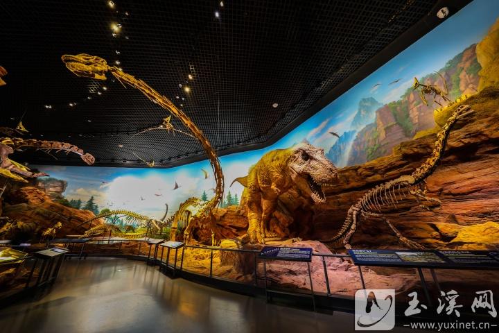 澄江化石地世界自然遺產博物館借助科技，讓古生物重煥新生。 記者 沈陽 攝